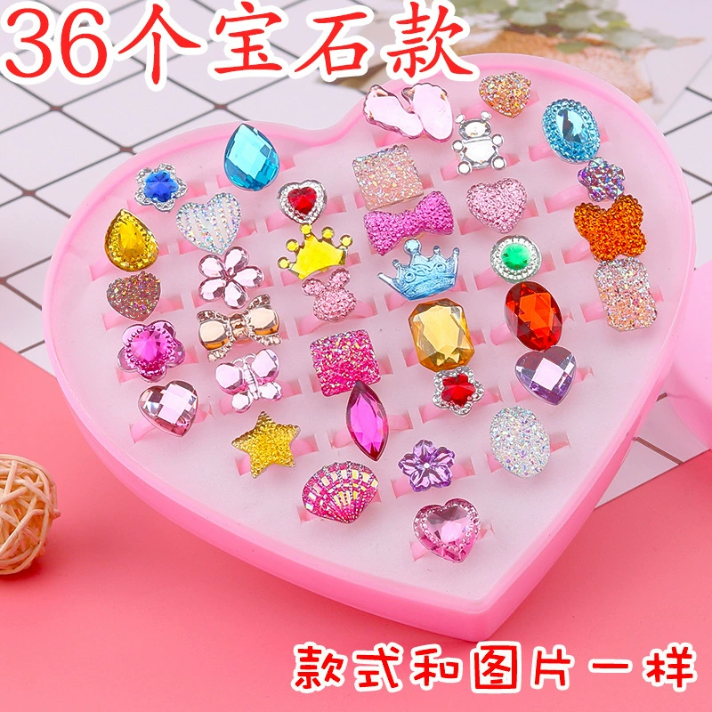 Детское милое Diamond кольцо для принцессы, мультяшная игрушка