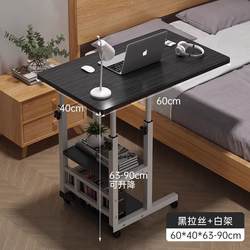 사이드 테이블 3단 블랙 헤어라인 60*40