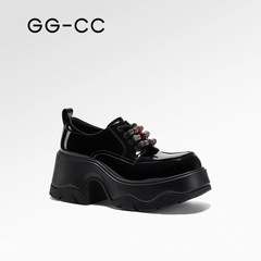 【林允同款】GGCC洛克复兴2025年秋季新款复古厚底乐福鞋女小皮鞋