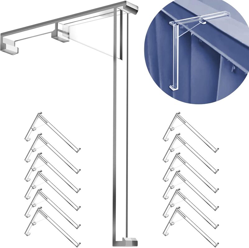 6Pcs/4Pcs Vertical Curtain Shade Cover Shell 3.5inch Curtain Clip Concealed Vertical Curtain Fixing Frame Cross-Border 6Pcs/4Pcs Vertical Curtain Shade Cover Shell 3.5inch Curtain Clip Concealed Vertical Curtain Fixing Frame Cross-Border