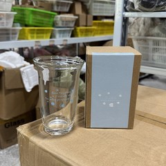フレンチレター高温耐性透明シンプルジュースガラスカップアメリカンコーヒーカップ冷たい飲み物ミルクレターウォーターカップ