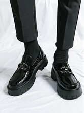 O 45521 Men's Slip-On Pointed Toe Shoes ��ʿ��ͷƤЬ �羳ר