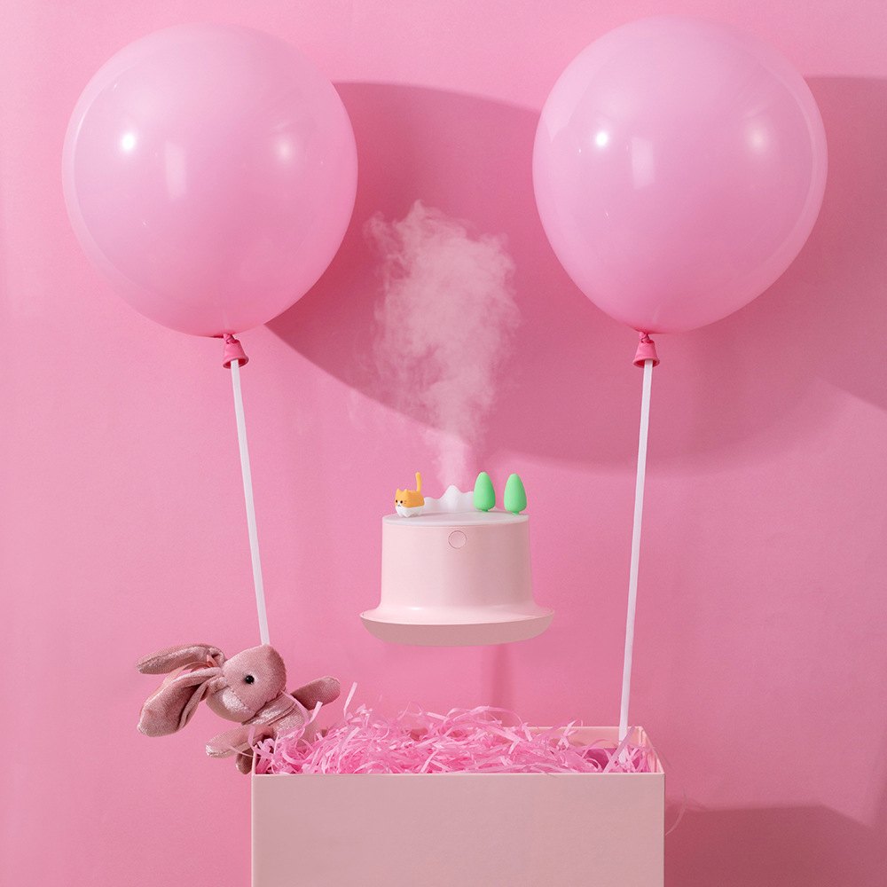 新品萌趣加濕器 迷你創(chuàng)意靜音七彩跑馬燈usb桌面加濕器少女心禮品