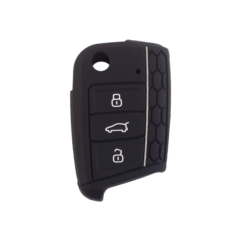 Aplicable a Volkswagen Golf 7 panal Borde de silicona llave caso lingdu flexible pegamento epoxi línea roja coche control remoto caso