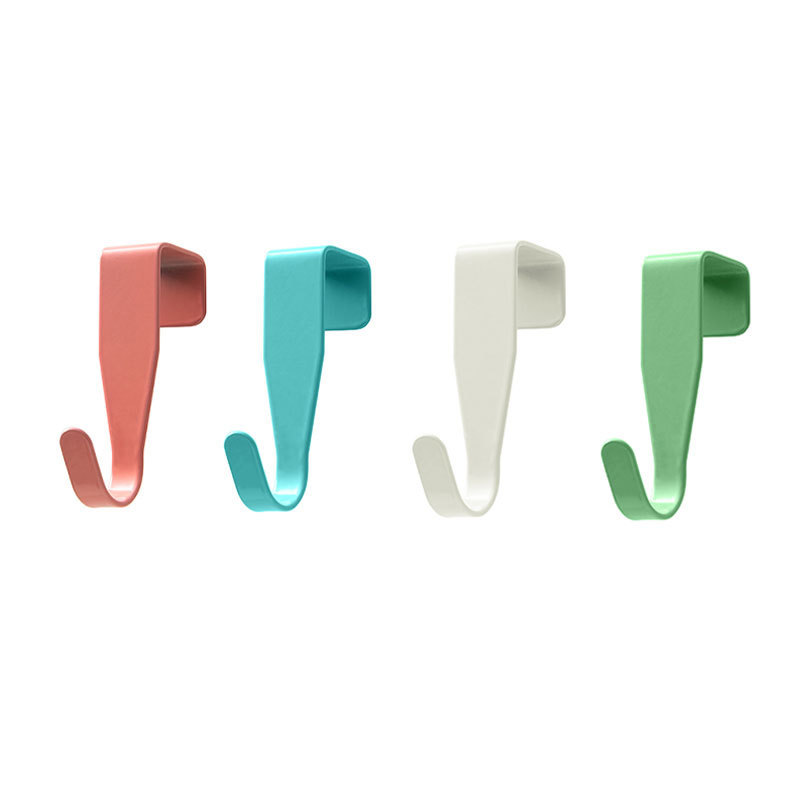 Gancho de cocina de color sólido simple gancho de metal creativo gancho de abrigo y sombrero gancho de cocina dormitorio sin costuras gancho sin clavos