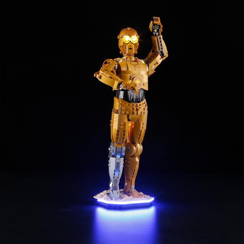 YEABRICKS Compatible Lego LED Lighting Star Wars 75398C-3PO Building Blocks Light Assembled Toy