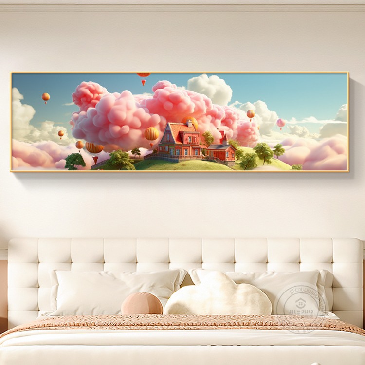 소녀의 방 장식 그림 이동 성 딸의 침실 침실 교수형 그림 어린이 방 배경 벽 공주 방 벽화