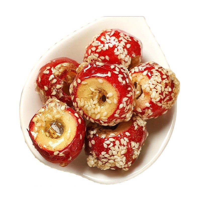 Freeze-Dried Hawthorn Candied Skewers (Crataegus pinnatifida) — Tanghulu-Style Hawthorn Fruit Snack in use