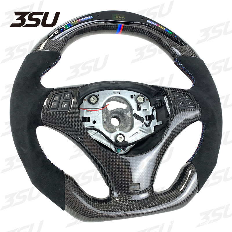 Suitable for Bmw E-Series E90E91E92E93E80E82 Upgraded Led Display Carbon Fiber Steering Wheel