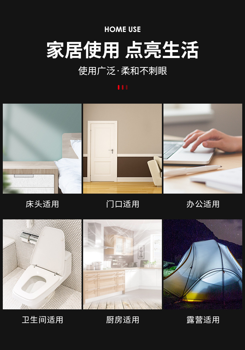 Car Eight-Color Reading Light, Interior Lighting, In-Car Decoration Led Ambient Light, Trunk and Ceiling Light