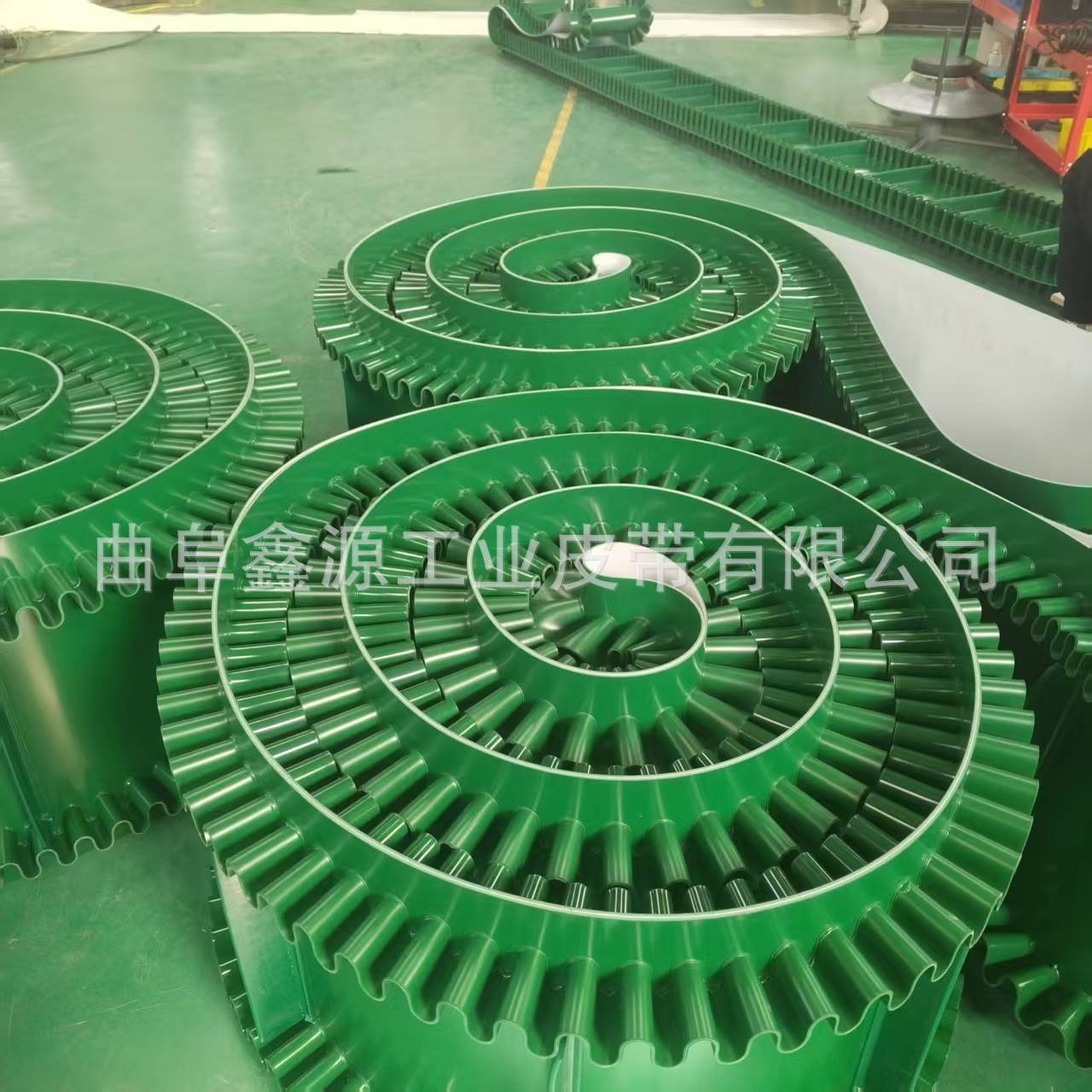 专业生产 裙边挡板耐高温PVC输送带 种子色选机传送带