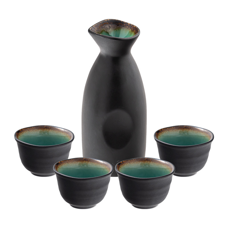 [Kits de tetra de sake] tetra de cerámica, tetra de vino, tetra de vino, tetra de cuatro tazas, tetra de sake de restaurante