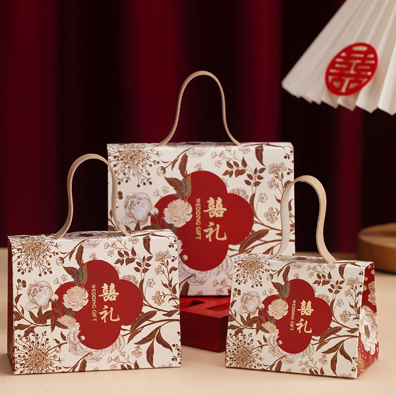 2025高級感ハードカード結婚喜糖箱結婚式結婚結婚婚約お土産箱お返しキャンディー箱空箱|undefined