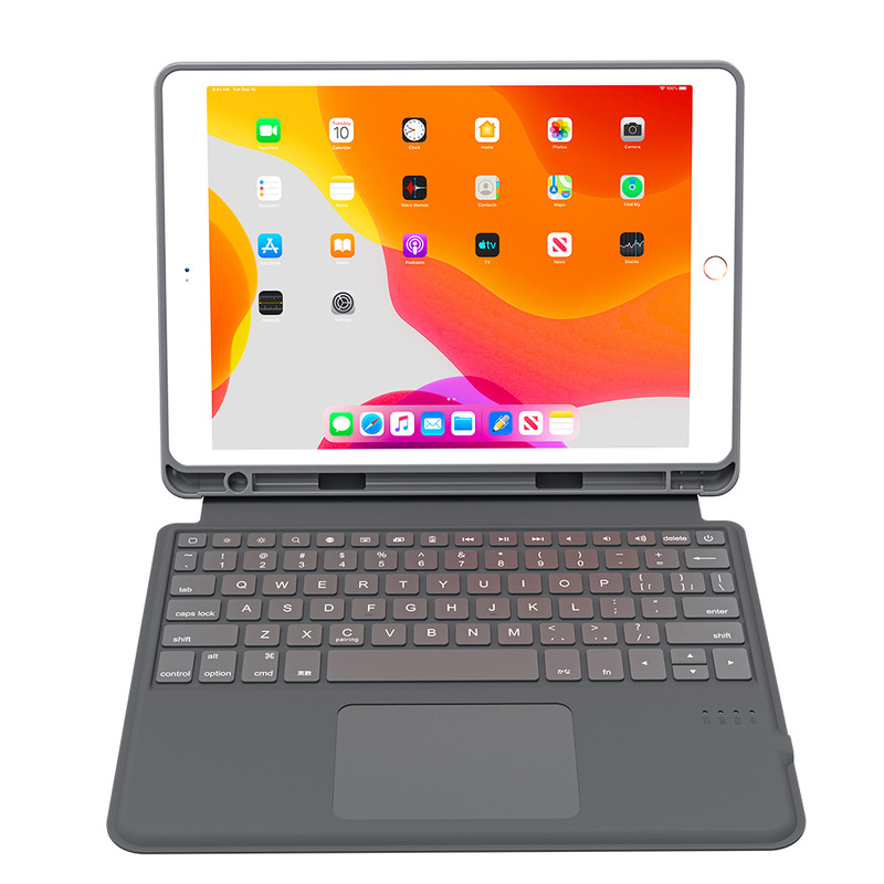 Bluetooth keyboard 10.2 inch 10.5 inch flat panel protective cover with touchpad for iPad Third generation