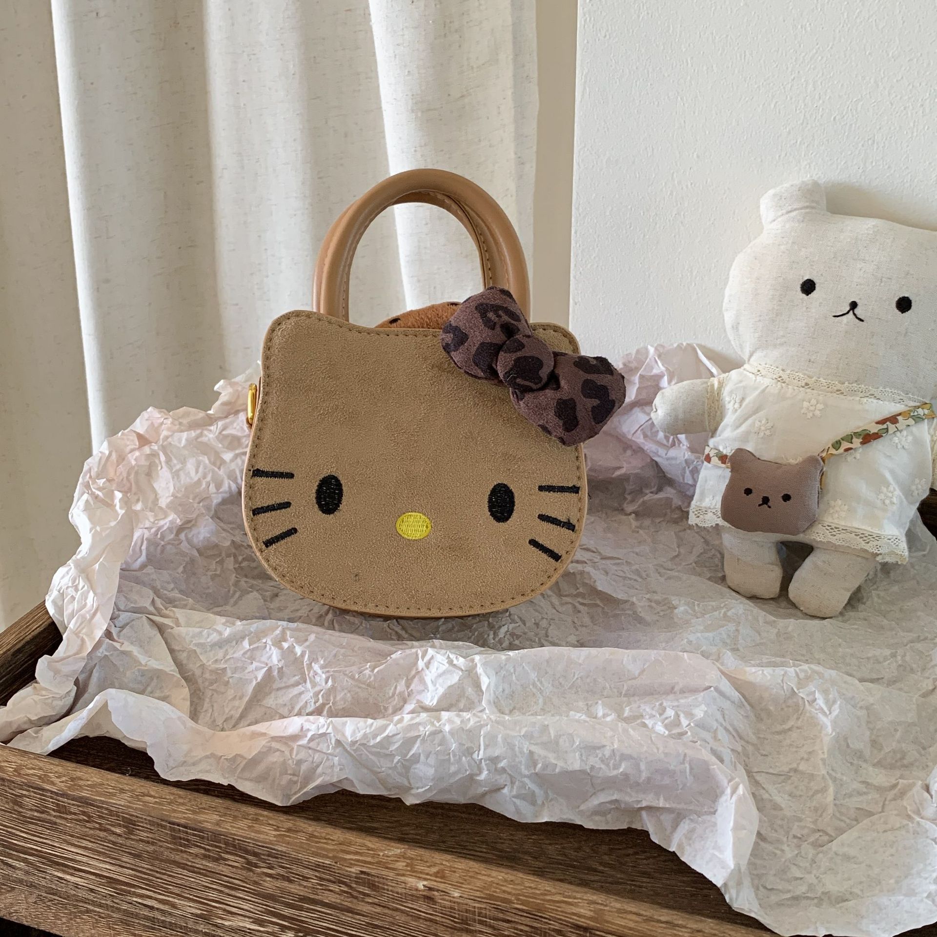 Sugar Pear ropa infantil bolsas de niñas 2025 nuevo estilo extranjero super hermoso caricatura bolsas de mano para niños mochila para bebés