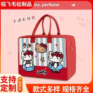 Cartoon capacious cute travel bag, suitcase to go out