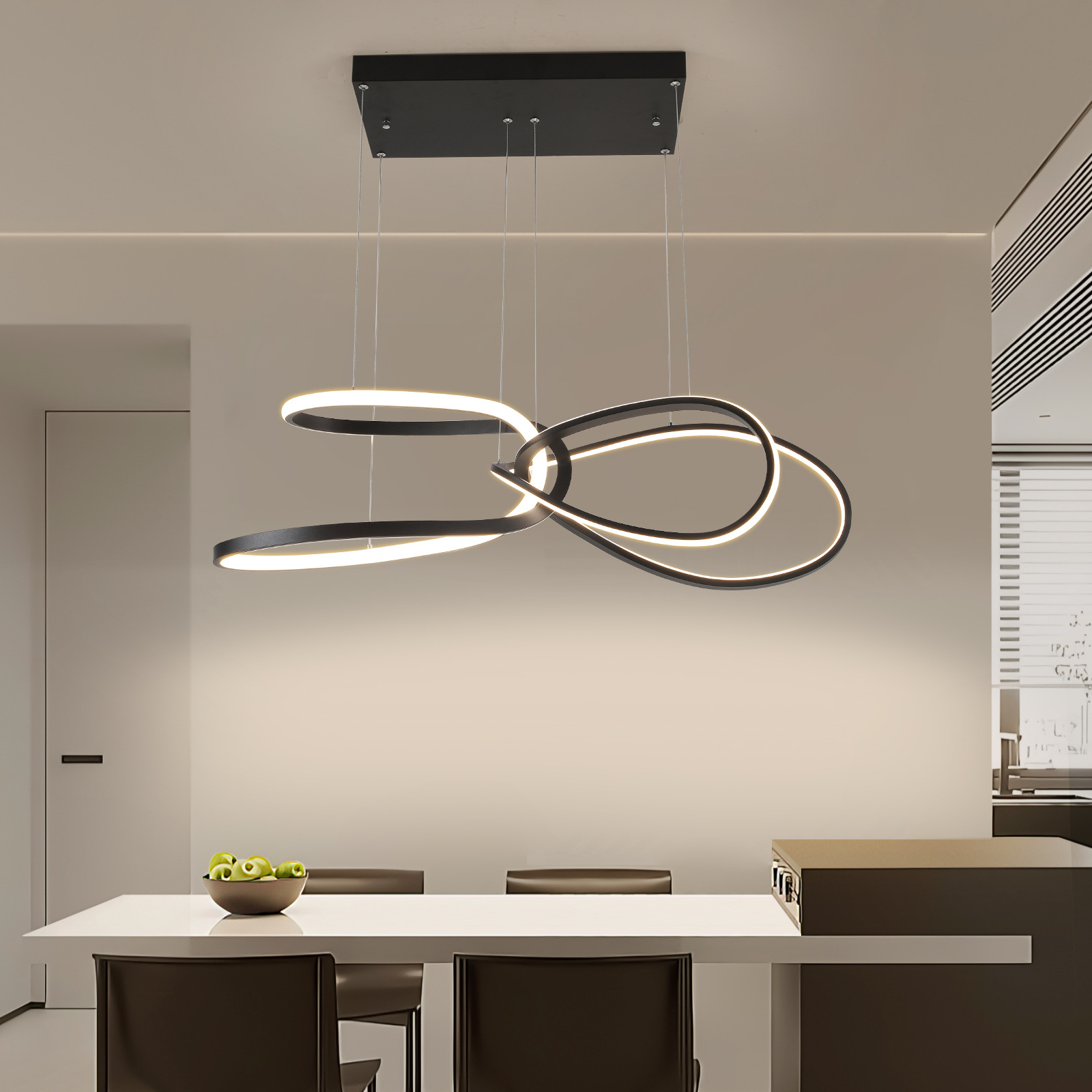 Nordic Living Room Chandelier Modern Simple Elegant Home Guest Room Lamp Minimalist Restaurant Lighting Internet Celebrity Lamps Living Room Lamp