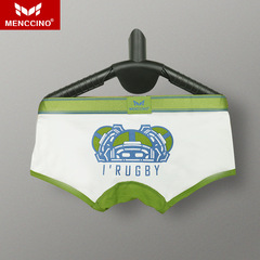 MENCCINO新品純棉純棉薄款運動夏季低腰性感U凸透氣潮青年四角褲