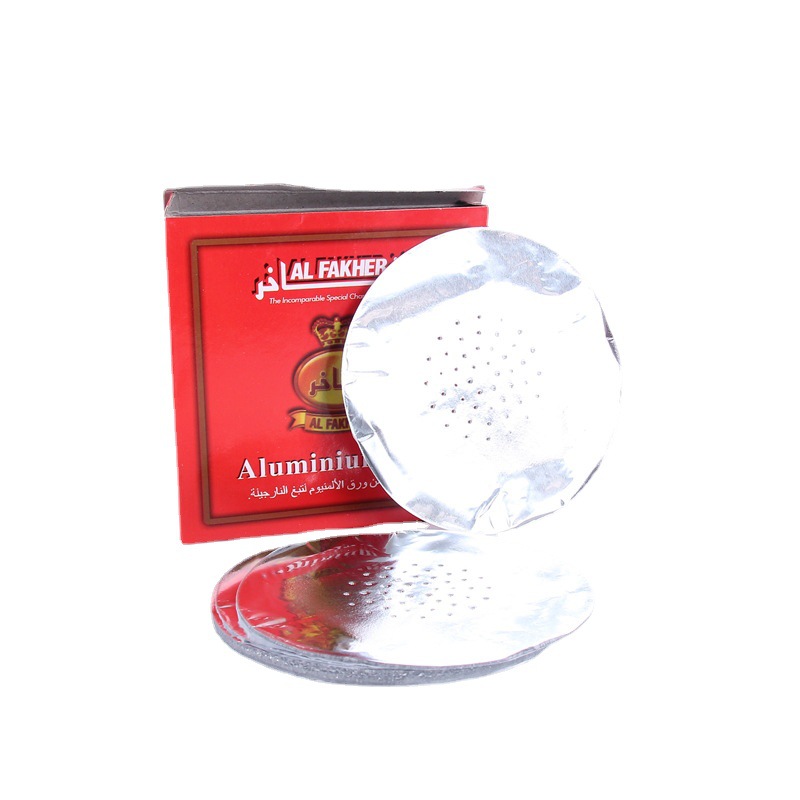 厂家现货阿拉伯水烟锡纸 打孔铝箔水烟壶配件锡纸 红盒锡箔纸薄锡