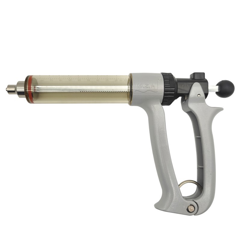 El cerdo semiautomático de la jeringuilla veterinaria, el ganado vacuno y las ovejas importaron el equipo continuo ajustable de la cría del arma de la inyección de la vacuna