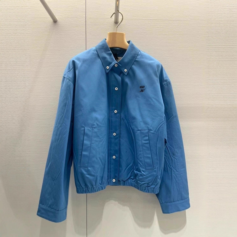 High-Quality Mu New 25Ss Poplin Texture Belted Jacket Fashion Versatile Couple Style in Stock