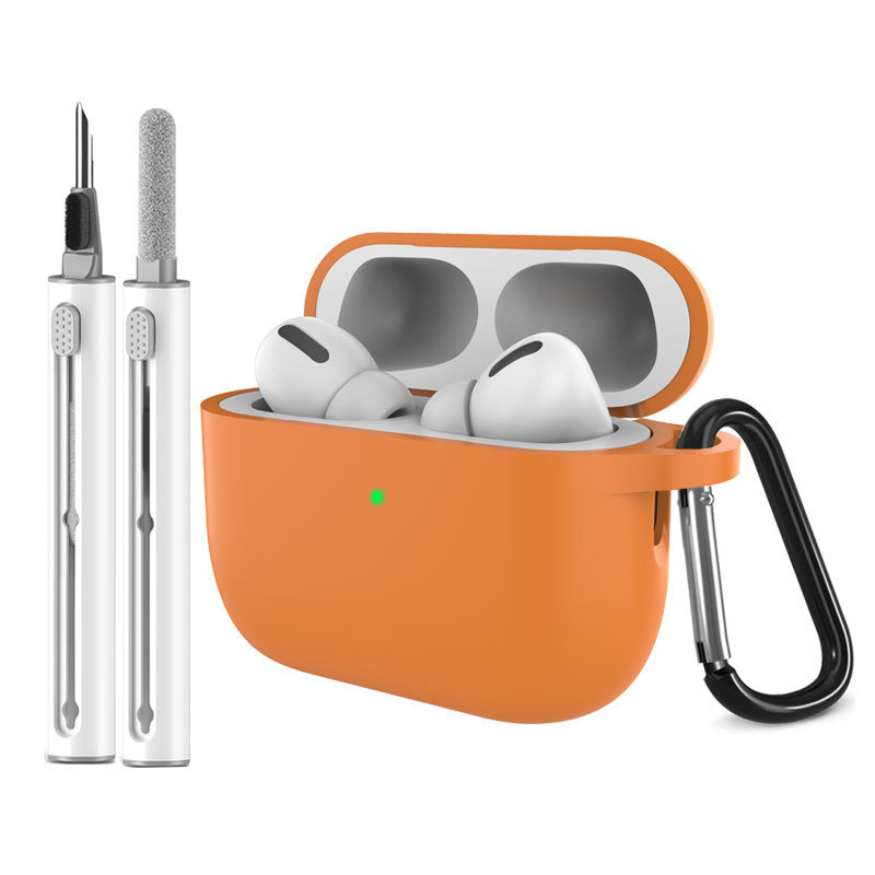 适用Airpodspro3保护套苹果耳机保护壳硅胶纯色airpods保护壳批发|undefined