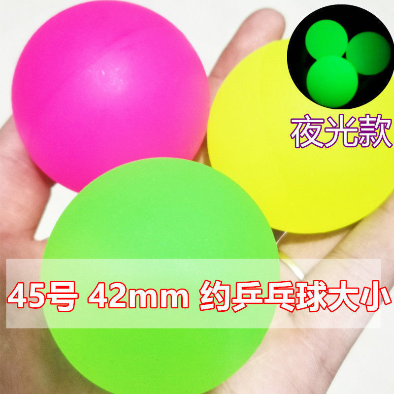 Pelota Elástica Luminosa Sólida 60 45 32 27 de Caucho, para Uso General