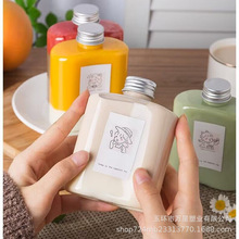 �Ӻ�250ml����diy�ⷽ�̲�ƿpetһ�������ϰ�͹��ƿ�̲�ꌣ��