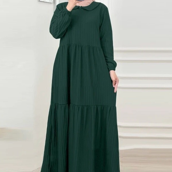 Cross-Border Women's Clothing, Lotus Leaf Skirt, Puff Sleeve Dress, Robe, Turkish Sundress Style Cross-Border Women's Clothing, Lotus Leaf Skirt, Puff Sleeve Dress, Robe, Turkish Sundress Style