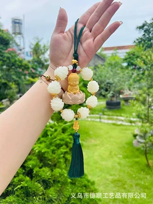 Car hanging | Wholesale - green-single-ring-buddha