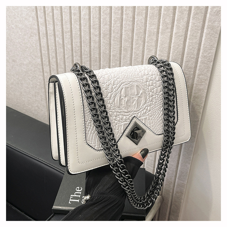 Crocodile Pattern Shoulder Bag For Women Large Capacity Luxury Handbag_voghion.com