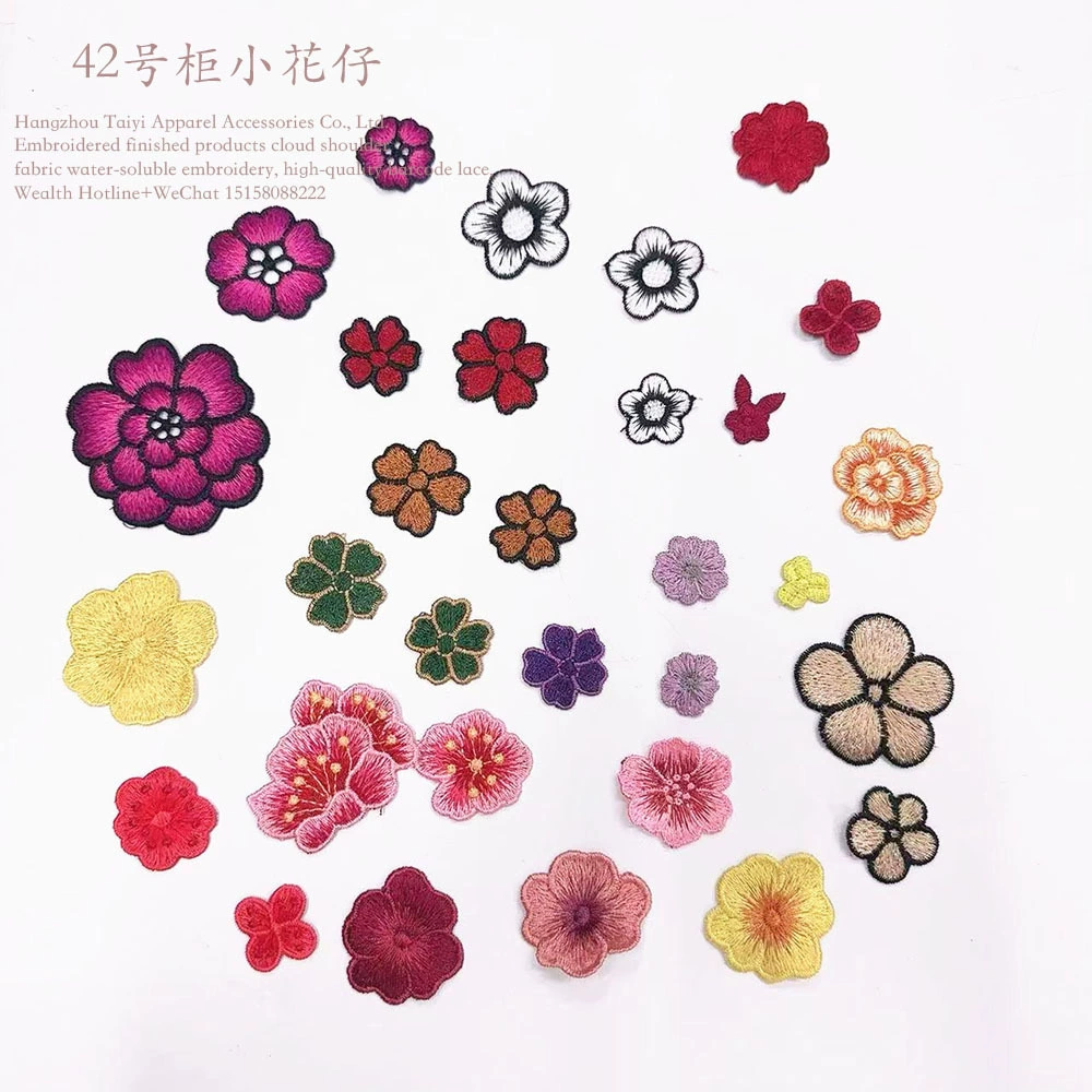 Маленькая цветочная вышивка маленькая одежда diy заполняет отверстия