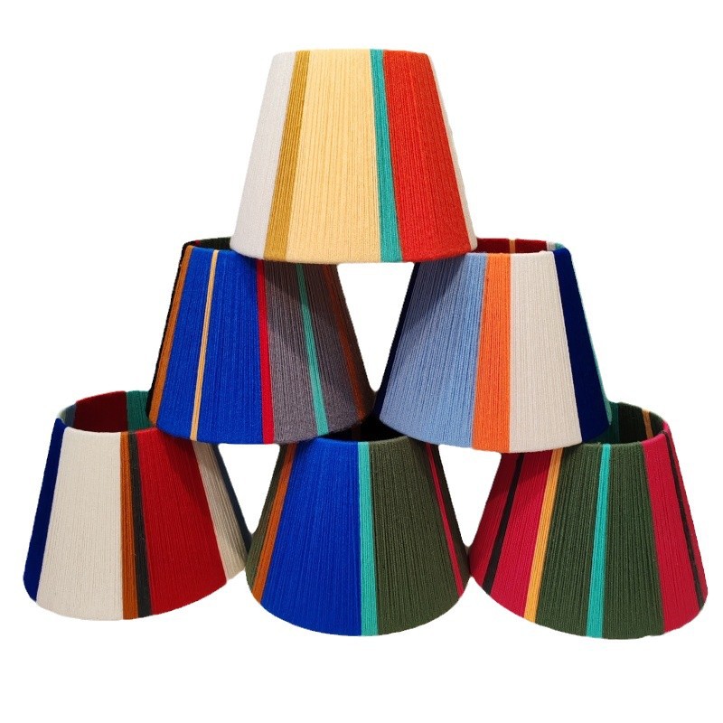 Navidad y Año Nuevo, lámpara de lana tejida a mano, lámpara de escritorio, candelabro accesorios universales, cubierta de sombra, cabecera de cama del dormitorio