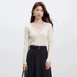 女式针织衫;毛衣;时尚休闲套装