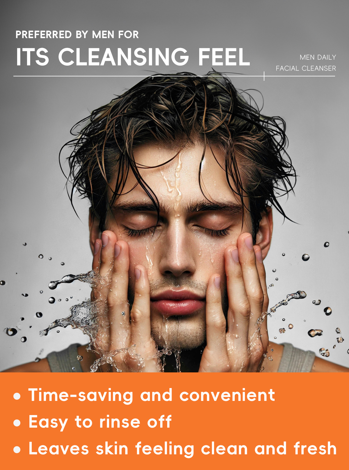 The new cross-border product LAIKOU Men's Facial Cleanser 50g refreshing facial Cleanser is in stock for facial cleansing, hydrating and moisturizing undefined
