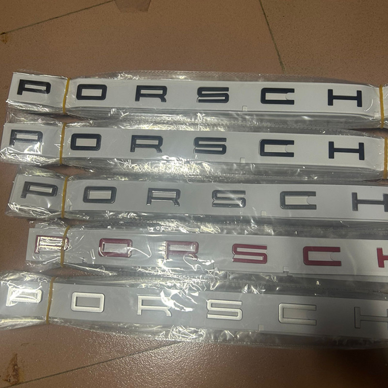 ポルシェパナメーラロゴカイエンカイエンマカン車のロゴステッカーポルシェテールロゴステッカーに適しています。|undefined