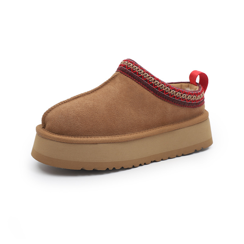 Thick-Soled Tazz Women's Snow Boots, Winter Warm, Fleece-Lined, Versatile Ethnic Style Cotton Shoes, Fashionable and Versatile Thick-Soled Tazz Women's Snow Boots, Winter Warm, Fleece-Lined, Versatile Ethnic Style Cotton Shoes, Fashionable and Versatile
