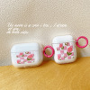 Pink Flower apply airpodspro Headphone sets airpods3 Headphone shell 2 transparent Apple Bluetooth