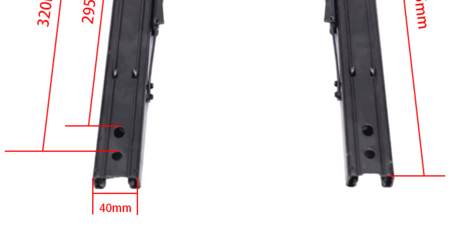 Car Seat Slide Rail Front Row Double Lock Extended Adjustment