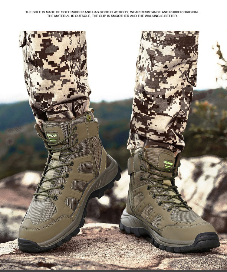 Bottines de sécurité tactiques pour homme chaussures de randonnée_voghion.com
