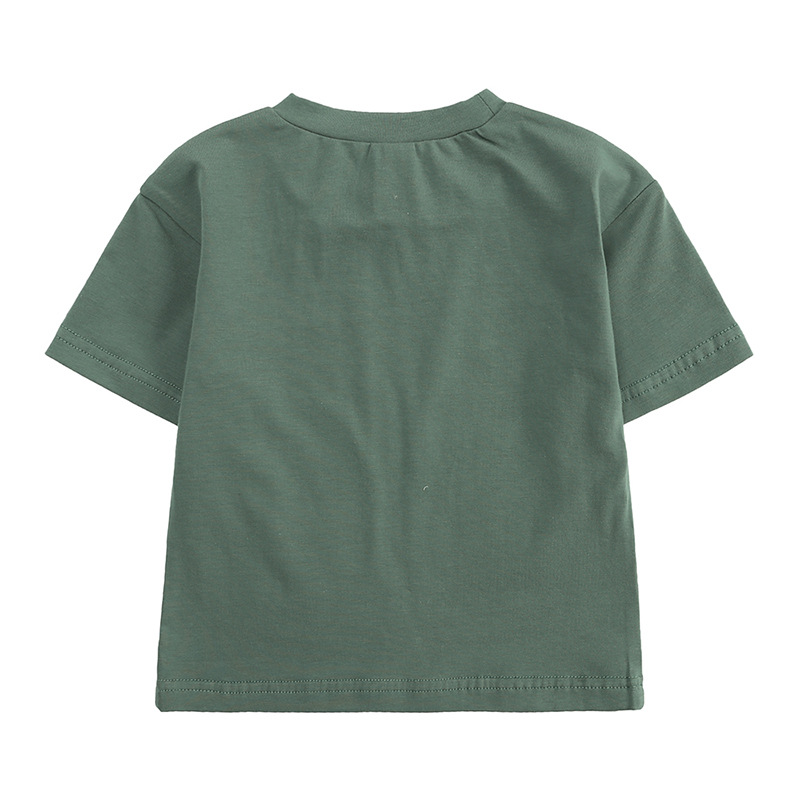 Basic Solid Color Cotton Girls Clothing Sets display picture 2