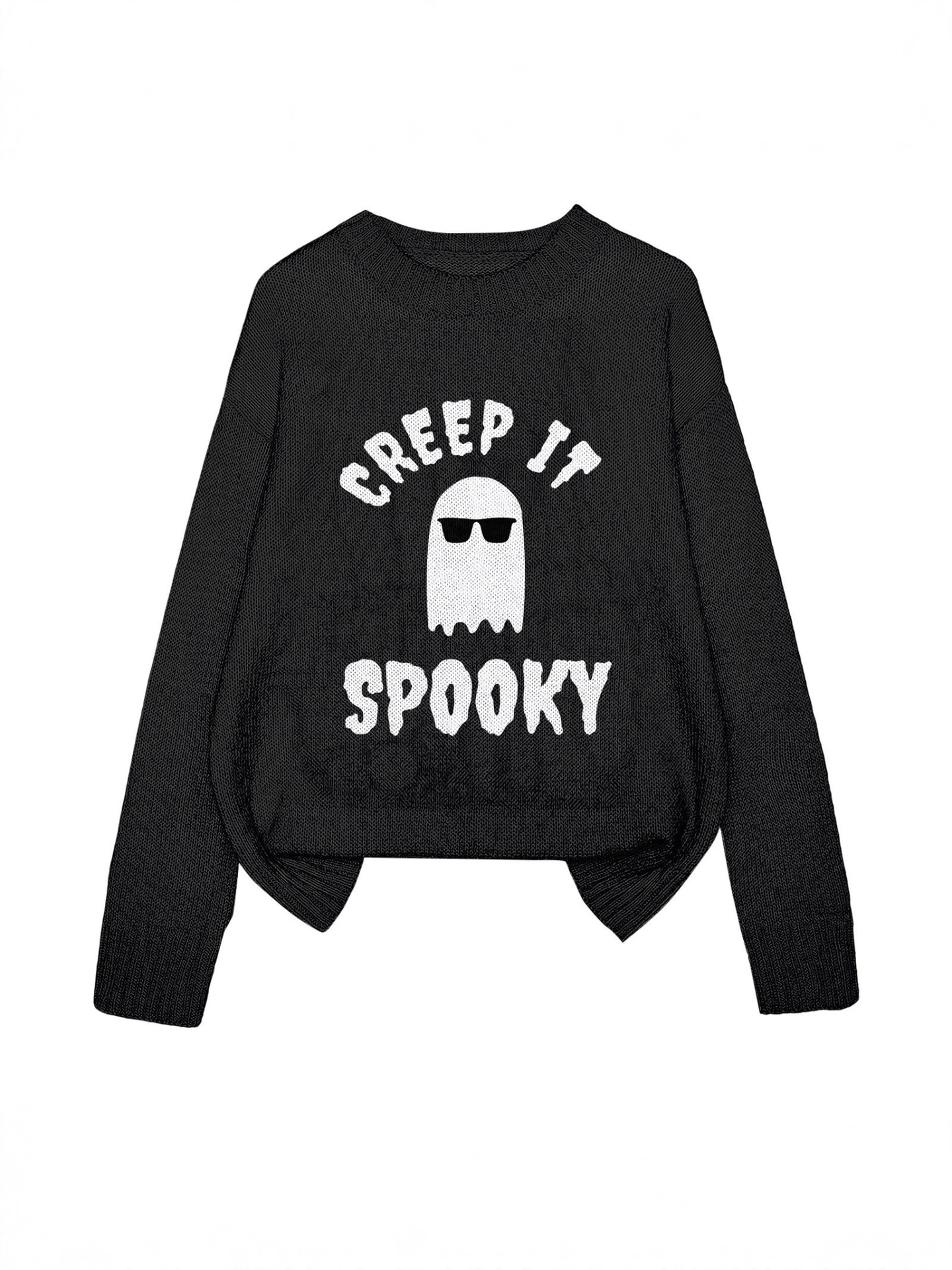 Yzh-3 Round Neck Pullover Printed Autumn Sweater Long Sleeve Amazon Temu Aliexpress Halloween Best-Selling Item