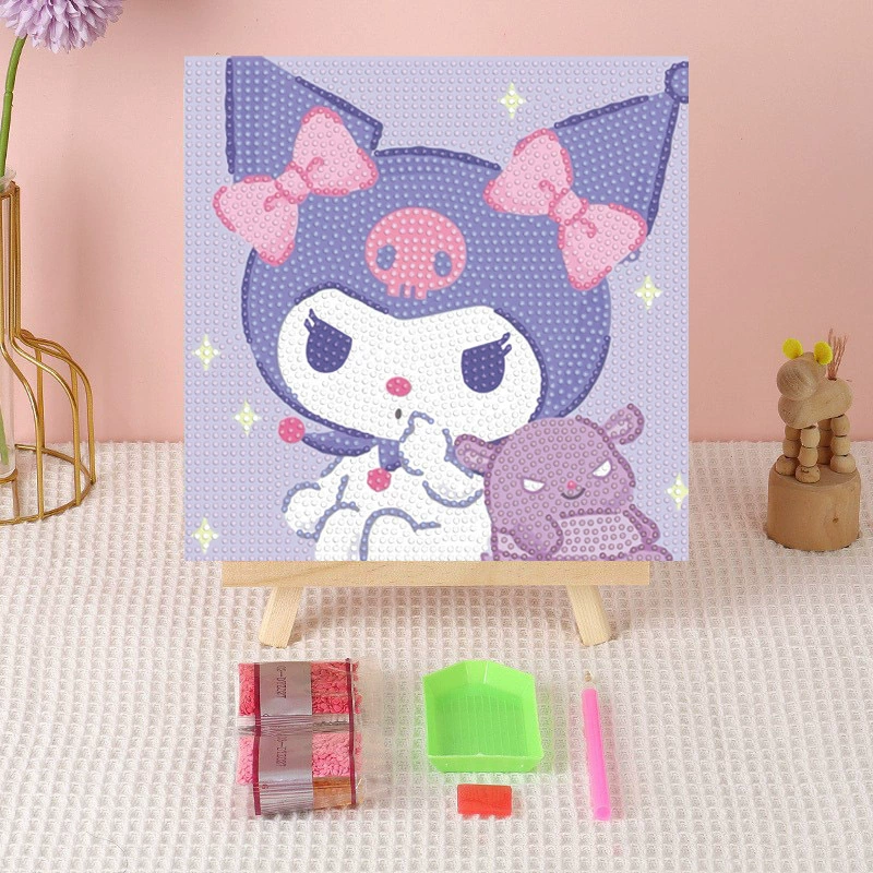 Алмазная вышивка (canvas) Genshin Impact DIY, 20×20 / 30×30, деревянная внутренняя рама и набор инструментов