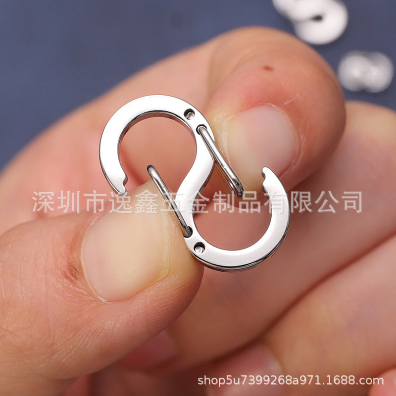 316ステンレス超ミニ8字バックルミニ快掛s型スプリングバックルネックレスブレスレット接続バックル
