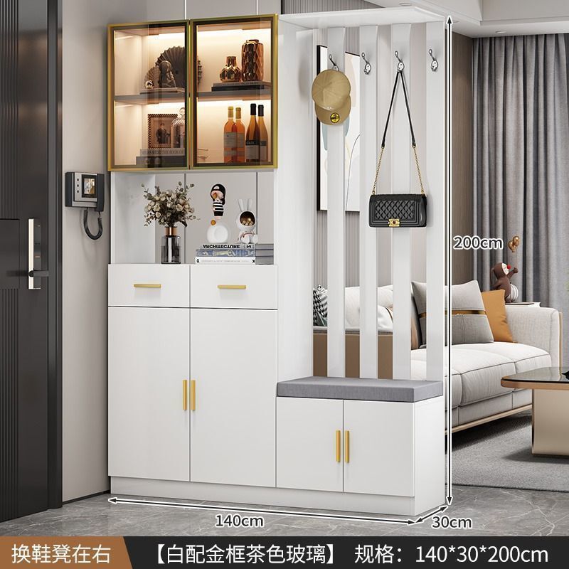 轻奢玄关柜鞋柜一体多功能现代简约客厅屏风玄关隔断柜酒柜储物柜|undefined