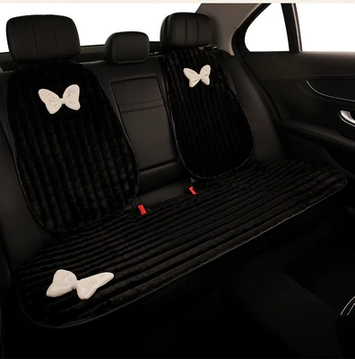Wool pad – goddess - white-bow-black-1-piece-in-the-back-row-2-backrests