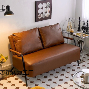 New Sofa for Living Room, Simple Nordic Style, Popular on Social Media, Suitable for Rental Apartments, Bedroom, Small Sofa for Apartments, Single or Double, Small-Sized Sofa