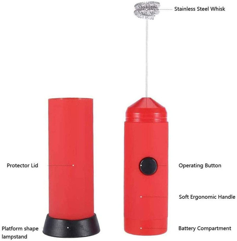 手持ち式電気泡立て器コーヒーミルク泡立て器多目的ミキサー小型ミルク泡立て器304ステンレス|undefined