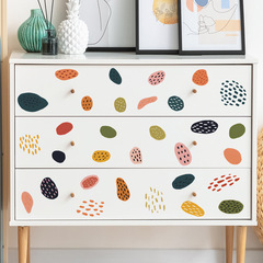 外貿浪漫莫蘭迪色塊臥室客廳玄關家居裝飾牆貼貼紙自粘批發跨境