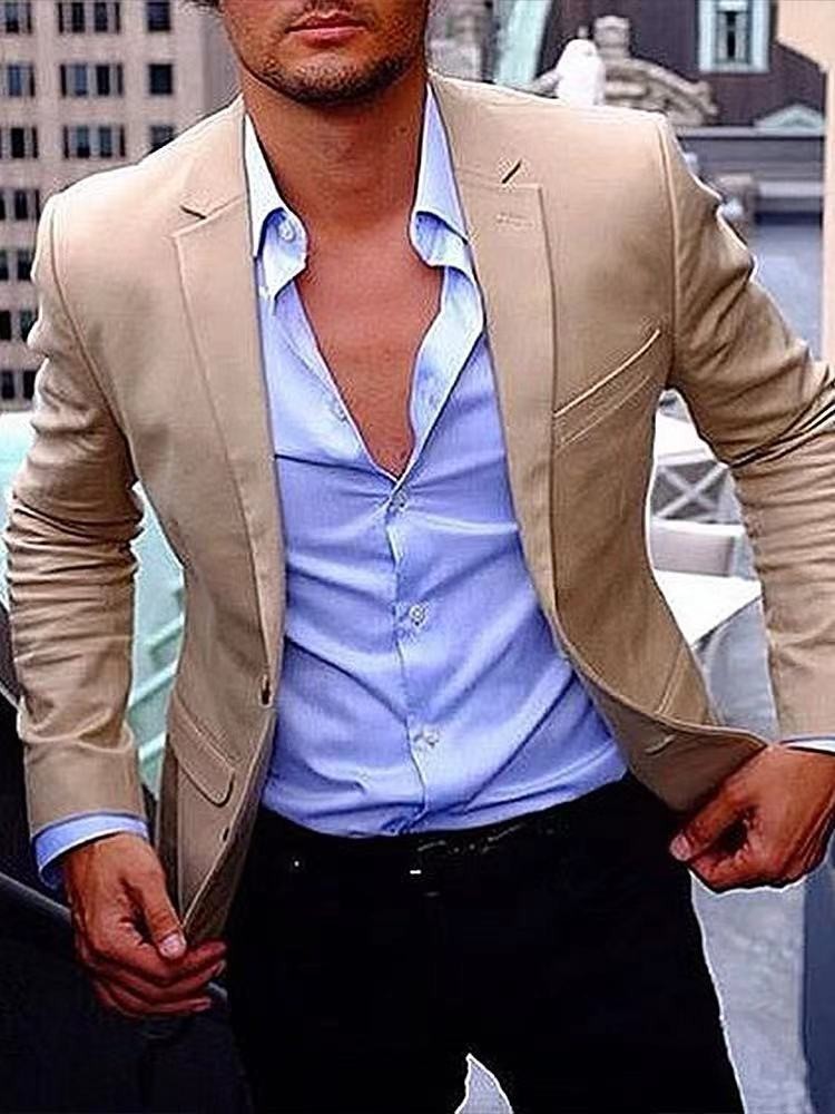 Nuevo comercio exterior transfronterizo primavera y otoño impresión digital reticular hombre traje casual traje casual chaqueta